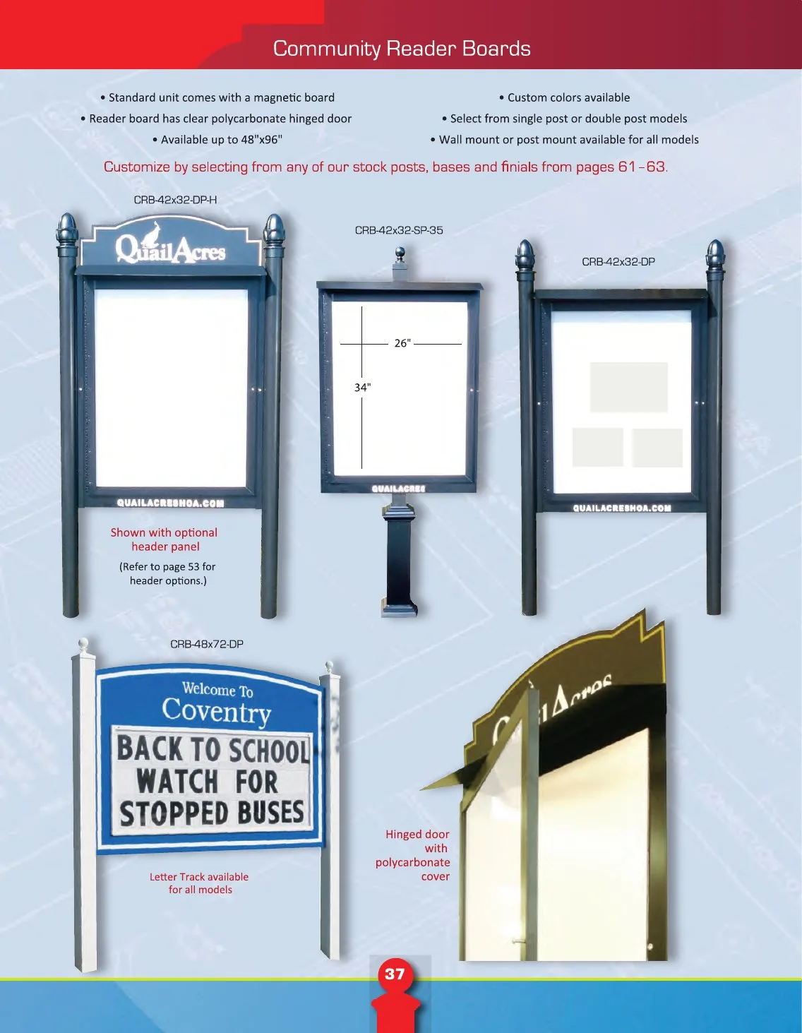 Community Reader Boards catalog page